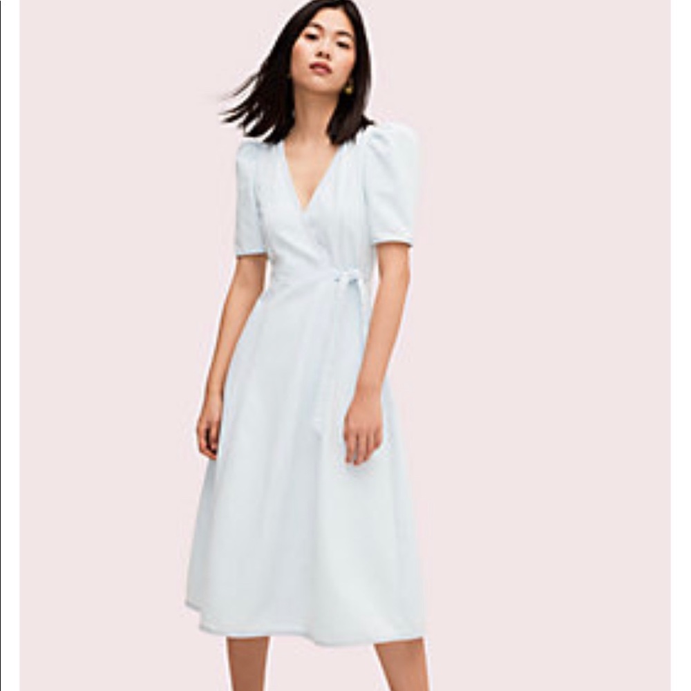 NWT Kate Spade Denim Wrap Dress Sz 4